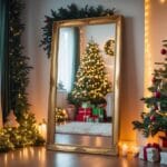 Sådan skaber du julestemning med et gulvspejl til juleindretning