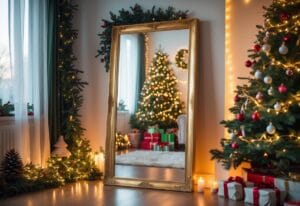 Read more about the article Sådan skaber du julestemning med et gulvspejl til juleindretning